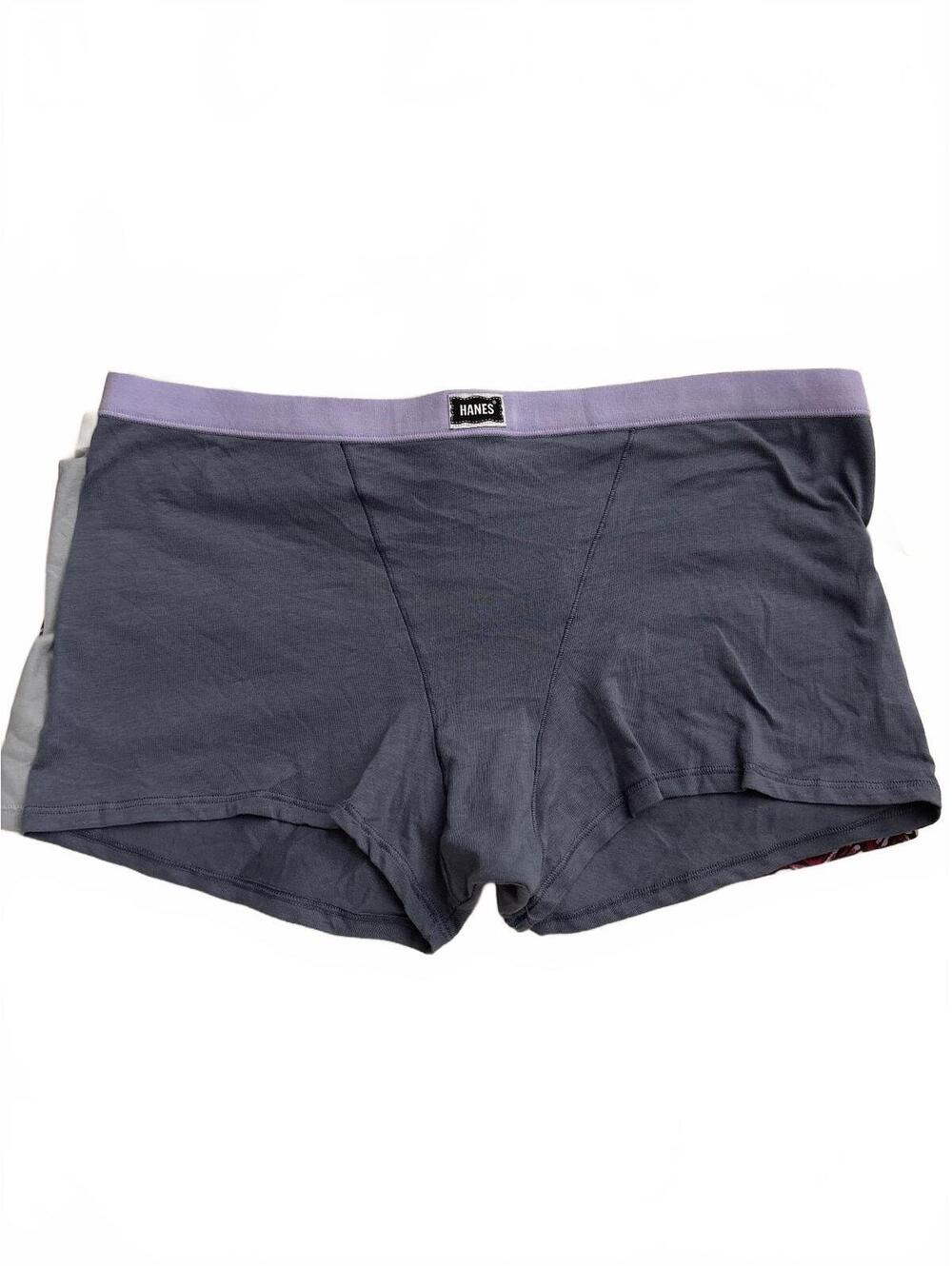 Hanes Originals Men's Boxer Briefs 3-Pack Size 2XL Cotton Spandex